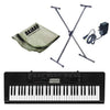 Casio Keyboard Bundles Casio CTK-3200 61-Key Portable Keyboard with Stand, Polishing Cloth and Power Adapter