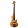 Cort Bass Guitars Amber Open Pore Cort A5 PLUS SC Single Cut 5-Strings Bass Guitar with Case - Amber Open Pore