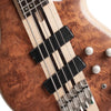 Cort Bass Guitars Open Pore Bubinga Natural Cort A5 Beyond 5 String Bass Guitar with Case