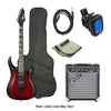 Cort Electric Guitars Bundles Black Cherry Sunburst With Fender Frontman 10G Cort X Series X-11 Standard Electric Guitar Bundle