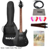 Cort Electric Guitars Bundles Black Metallic Cort KX100 Electric Guitar With Gigbag, Polishing Cloth, Strap, Picks, Cable & Ebook