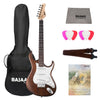 Cort Electric Guitars Bundles Open Pore Walnut Cort G100 Electric Guitar Bundle with Gigbag, Cloth, Picks, Strap & Ebook