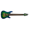 Cort Electric Guitars Mariana Blue Burst Cort KX Series KX508MS Multi Scale 8 String Electric Guitar