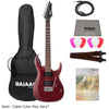 Cort Electric Guitars Open Pore Black Cherry / BUNDLE Cort X100 6-String Electric Guitar