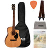 Cort Electro Acoustic Guitar Bundles Cort AF515CE 6-String Electro Acoustic Guitar With Gigbag, Picks, Strap, Cloth & Ebook