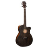 Cort Electro Acoustic Guitars Cort Core-OC Spruce 6-Strings Electro Acoustic Guitar With Case - Open Pore Trans Black