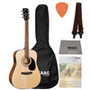 Cort Electro Acoustic Guitars Open Pore Natural Cort AD810E Dreadnought Electro Acoustic Guitar with Gigbag, Strap, Polishing Cloth, Pick and Ebook