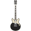 D'Angelico Electric Guitars Black Flack D'Angelico Premier Brighton 6 String Electric Guitar