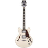 D'Angelico Electric Guitars Champagne D'Angelico Premier Mini DC Semi-Hollow 6 String Electric Guitar