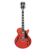 D'Angelico Electric Guitars FIESTA RED D'Angelico DAPSS Premier SS 6 String Electric Guitar - Tailpiece