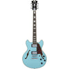 D'Angelico Electric Guitars Sky Blue D'Angelico Premier Mini DC Semi-Hollow 6 String Electric Guitar