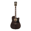 D'Angelico Electro Acoustic Guitars Grey Black D'Angelico Brooklyn Single-Cutaway Dreadnought Electro Acoustic Guitar