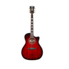 D'Angelico Electro Acoustic Guitars Trans Black Cherry Burst D'Angelico DAPG200TBCBAPS Premier Gramercy Electro Acoustic Guitar