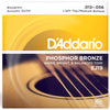 DAddario Acoustic Guitar Strings 0.012-0.056 D'Addario EJ19 Phosphor Bronze Light Medium Bottom Acoustic Guitar String Set