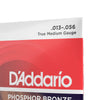 DAddario Acoustic Guitar Strings 0.013-0.056 D'Addario EJ24 Phosphor Bronze Medium Acoustic Guitar String Set