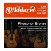 DAddario Acoustic Guitar Strings D'Addario EJ15 Phosphor Bronze ExtraLight Acoustic Strings