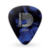 DAddario Picks Pack of 10 D'Addario Classic Celluloid Blue Pearl 0.50mm Light Gauge Guitar Pick