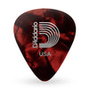 DAddario Picks Pack of 10 D'Addario Classic Celluloid Red Pearl 0.70mm Medium Gauge Guitar Pick