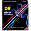 DR Bass Guitar Strings Light 40-100 DR String NMCB HI-DEF Neon Multi-Color Coated Bass Guitar Strings