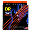 DR Electric Guitar Strings DR Strings NOE-10 Electric Guitar Strings, Medium - NEON HiDef Orange