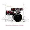 Dw Drum Workshop Acoustic Drum Kits Red To Black Fade Dw Drum Workshop PDP 7-Piece Concept Maple Acoustic Drum Set