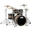 Dw Drum Workshop Acoustic Drum Kits Satin Charcoal Burst Dw Drum Workshop PDP 5-Piece Concept Maple Acoustic Drum Set