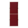 E Flat Acoustical Solutions Sound Proofing Acoustic Treatment Wine Red E Flat 6'x2'X1inch Pack of 9 Acoustic Panels