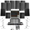 Electro-Voice Auditorium Sound System Auditorium Sound System 8xElectro Voice ELX 200 15P Wall Mount Loudspeakers, 2xSubwoofer, 3xAmplifiers, Monitors, Mics, Stands & Mixer