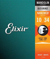 Elixir Mandolin Strings Elixir 11500 Mandolin 80/20 Bronze Nanoweb Coating Mandolin Strings Light - 10-34