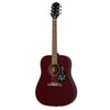 Epiphone Acoustic Guitars Wine Red Epiphone Starling Square Shoulder Dreadnought Acoustic Guitar