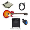 Epiphone Electric Guitars Bundles Cherry Red Sunburst With Laney LX10 Epiphone Les Paul LP100 Standard Electric Guitar Bundle