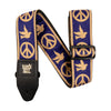 Ernie Ball Guitar Straps Navy Blue and Beige Peace Love Dove Ernie Ball Classic Jacquard Guitar Strap