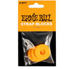 Ernie Ball Guitar Straps Orange Safe Ernie Ball Strap Blocks - 4 Pack