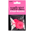 Ernie Ball Guitar Straps Pink Ernie Ball Strap Blocks - 4 Pack