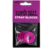 Ernie Ball Guitar Straps Purple Safe Ernie Ball Strap Blocks - 4 Pack