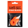 Ernie Ball Guitar Straps Red Orange Ernie Ball Strap Blocks - 4 Pack