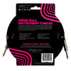 Ernie Ball Instrument Cables Ernie Ball 6396 18ft Braided Straight Instrument Cable - Red Black