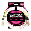 Ernie Ball Microphone Cables Ernie Ball 6389 20ft Male Female XLR Microphone Cable - White