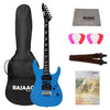 ESP Electric Guitars Bundles Blue ESP LTD MT-130 6-String Electric Guitar with Gigbag, Cloth, Picks, Strap & Ebook