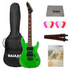 ESP Electric Guitars Bundles Neon Green ESP LTD MT-130 6-String Electric Guitar with Gigbag, Cloth, Picks, Strap & Ebook