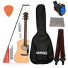 Fender Acoustic Guitar Bundles Fender FA-115 Dreadnought Acoustic Guitar Bundle - Natural with Gigbag, Picks, Strap and Polishing Cloth