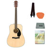 Fender Acoustic Guitars Natural / Pack Fender CD-60S Dreadnought Acoustic Guitar