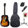 Fender Acoustic Guitars Sunburst Pack Fender Squier SA105 Premium Dreadnought Acoustic Guitar Pack