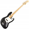 Fender Bass Guitars Black Fender Standard Jazz Bass Maple Fingerboard