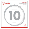 Fender Electric Guitar Strings .010-046 Fender Super 250's Nickel Plated Steel Electric Guitar Strings - Pack of 3