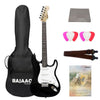 Fender Electric Guitars Bundles Black Fender Squier MM Stratocaster 6-String Electric Guitar - Maple Neck with Gigbag, Polishing Cloth, Strap, Picks & Ebook