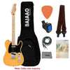 Fender Electric Guitars Bundles Fender Squier Affinity Series Telecaster Electric Guitar with Gigbag, Tuner, Strap, Picks, Polishing Cloth, Cable & E-Book