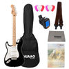 Fender Electric Guitars Bundles Fender Squier Sonic Stratocaster Electric Guitar Bundle With Gigbag, Polishing Cloth, Picks, Strap, Tuner & Ebook