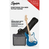 Fender Electric Guitars Fender Affinity Series Stratocaster HSS Pack 6 String Electric Guitar - Lake Placid Blue