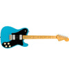 Fender Electric Guitars Miami Blue Fender American Professional II Telecaster Deluxe 6 String Electric Guitar - Miami Blue